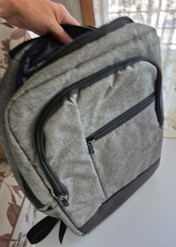  Beden gri Renk Gri Kadın Sırt Çantası, Tokalı, Günlük Kullanım