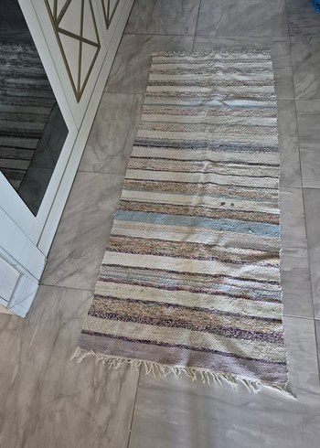 Bohem Çok Renkli Bağlama Desenli el dokuma kilim