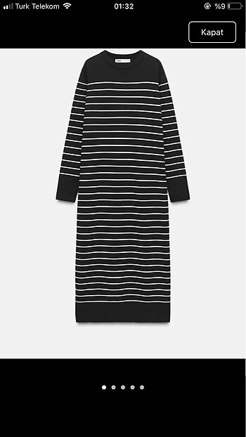 Zara triko elbise