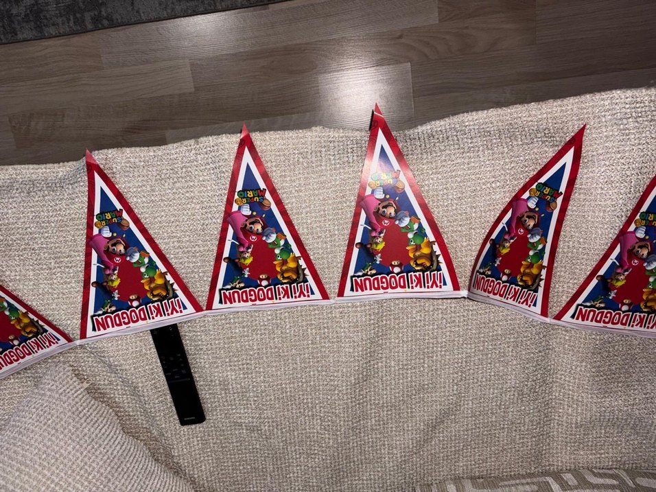 Mario doğum günü konsept - Görsel 3