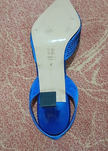 Diğer Saks Mavisi İnce Topuklu Ayakkabı