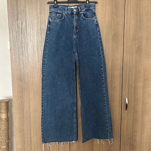 stradivarius wide leg jean