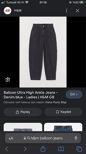 h&m balon fit jeans