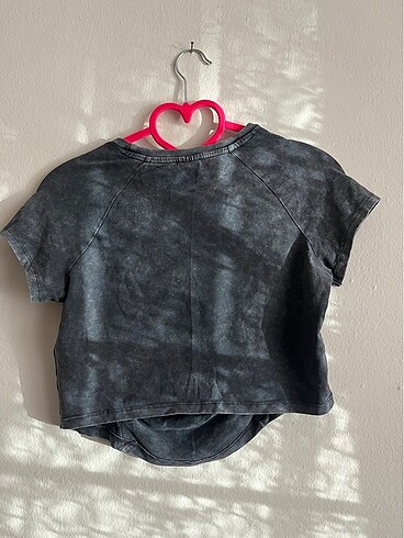 m Beden gri Renk bershka crop tshirt