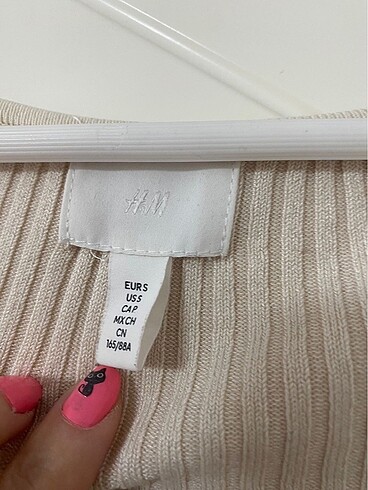 s Beden beyaz Renk H&M kalp yaka ispanyol kol bluz