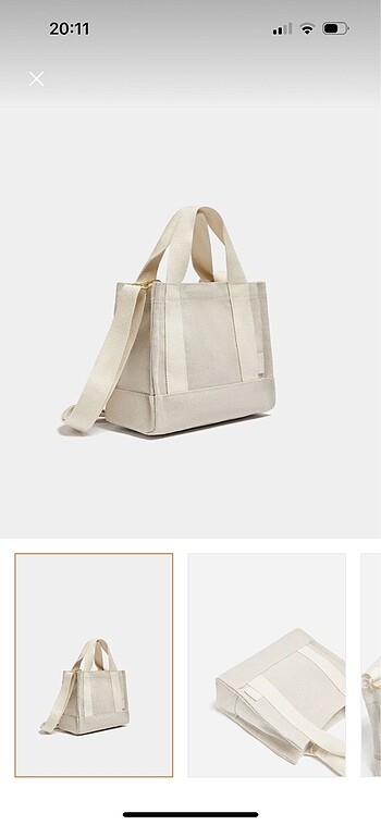 pull & bear kanvas tote çanta