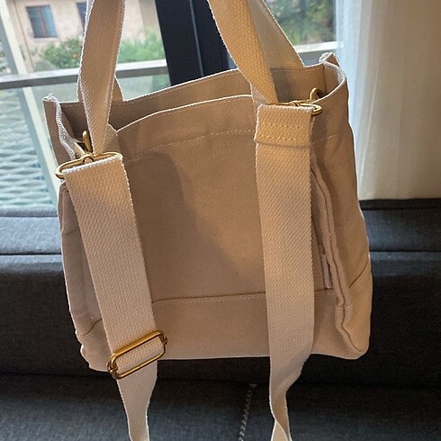  Beden pull & bear kanvas tote çanta