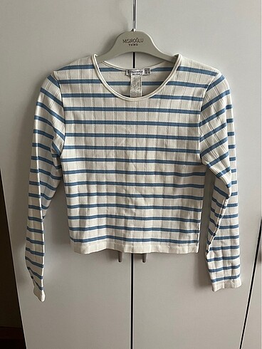 stradivarius seamless crop bluz