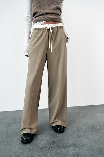 zara boxer detaylı pantolon
