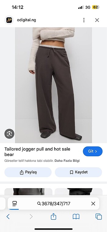 pull & bear bel detaylı pantolon