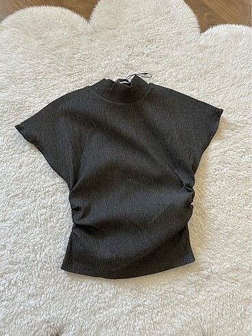 zara gri bluz