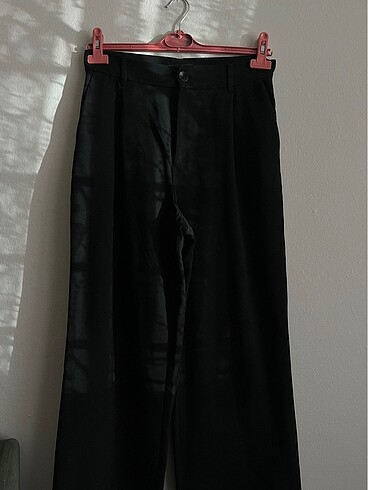 zara siyah bol paça pantolon