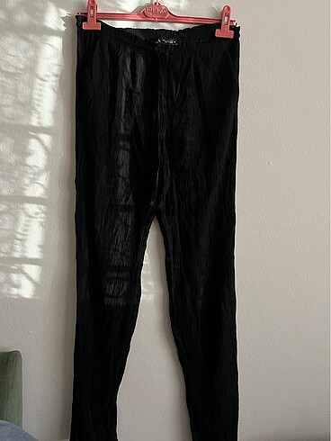 zara bürümcük siyah pantolon