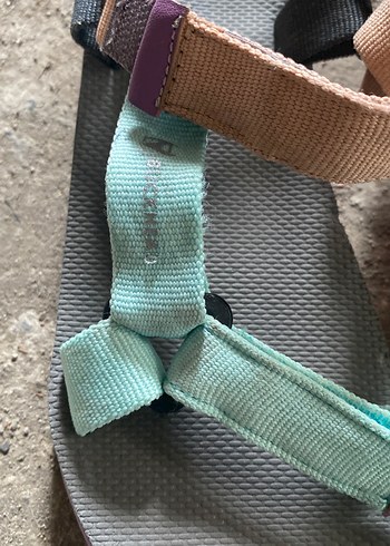 Renkli Kız çocuk  Dolgu Topuklu Sandalet Velcro - Görsel 2