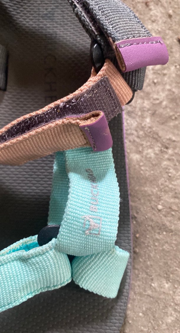 Renkli Kız çocuk  Dolgu Topuklu Sandalet Velcro - Görsel 4