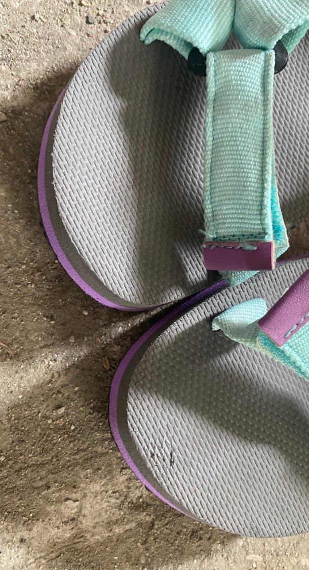 Renkli Kız çocuk  Dolgu Topuklu Sandalet Velcro - Görsel 3