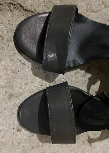 Diğer Gri Kadın Dolgu Topuklu Tokalı Ayakkabı