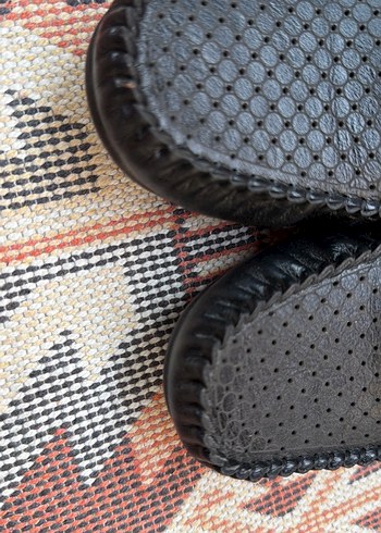 Kızgın Siyah Yılan Desenli Tokalı Erkek Loafer - Görsel 2