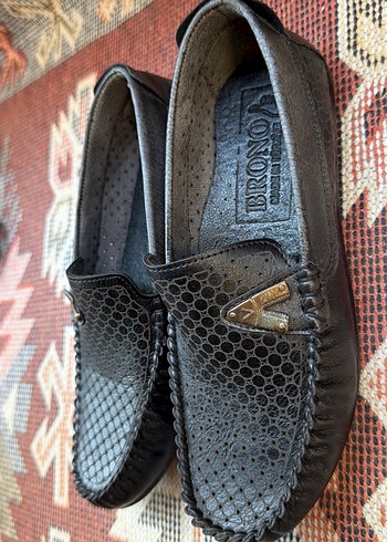 Kızgın Siyah Yılan Desenli Tokalı Erkek Loafer - Görsel 6