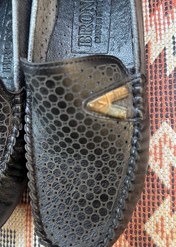 Kızgın Siyah Yılan Desenli Tokalı Erkek Loafer - Görsel 4