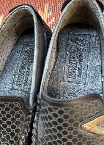 Kızgın Siyah Yılan Desenli Tokalı Erkek Loafer - Görsel 5