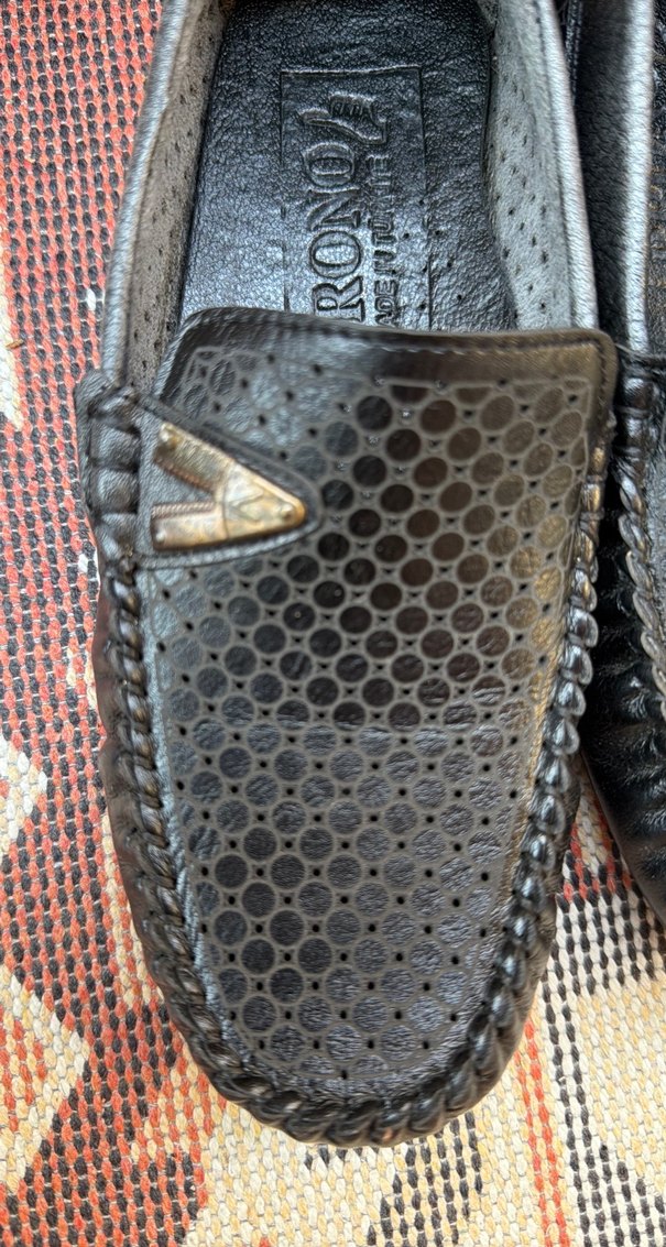 Kızgın Siyah Yılan Desenli Tokalı Erkek Loafer - Görsel 3