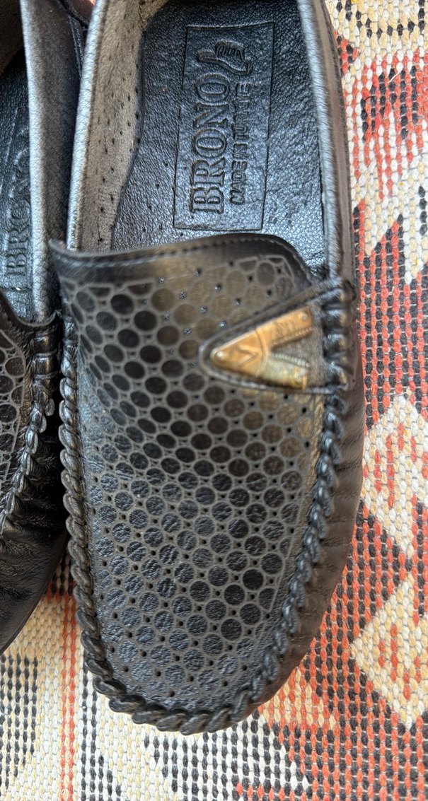 Kızgın Siyah Yılan Desenli Tokalı Erkek Loafer - Görsel 4