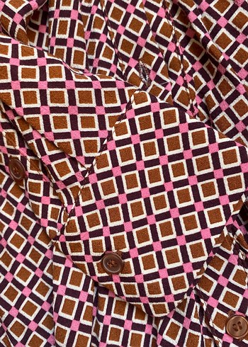 Uzun Kollu Bohem Kadın Uzun Elbise - Görsel 4