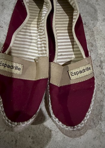 Bordo Kadın Dolgu Topuklu Espadril - Görsel 2