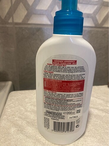 Garnier Yüz temizleme