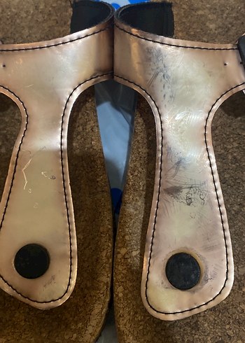 Birkenstock Kahverengi Parlak Tokalı Kadın Terlik