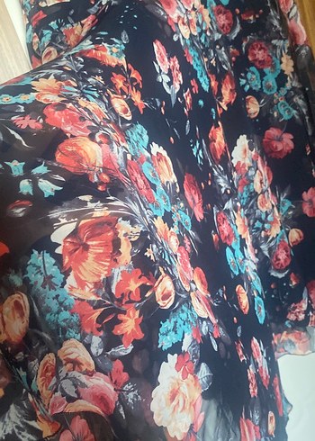 Çiçek Desenli Bohem Hamile Elbisesi - Görsel 6