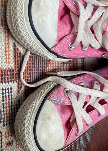 Converse Pembe Bağcıklı Kadın Spor Ayakkabı