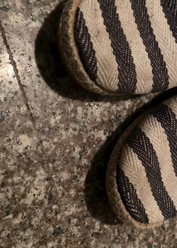 Kahverengi Zebra Desenli Dolgu Topuklu Kadın Espadril - Görsel 2