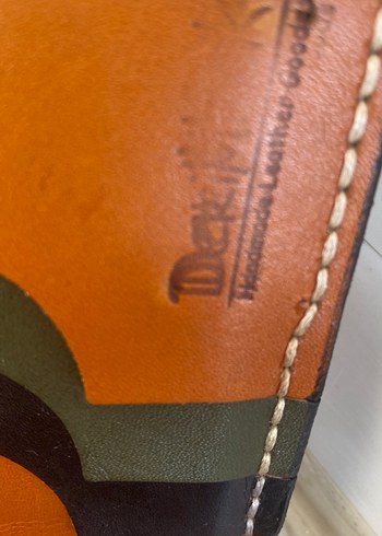 Koyu Kahverengi Punk Desenli Erkek Cüzdan - Görsel 5