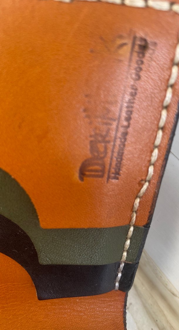 Koyu Kahverengi Punk Desenli Erkek Cüzdan - Görsel 5