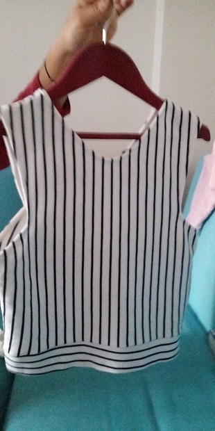 l Beden çeşitli Renk çizgili crop 