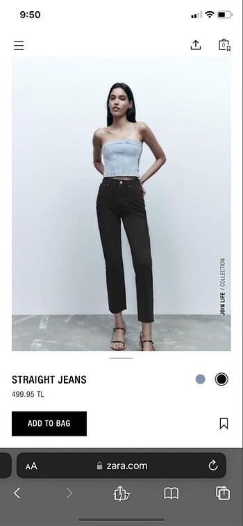 zara straight fit jean