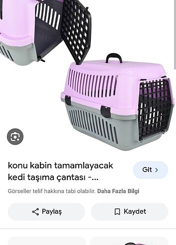 Kedi taşıma çantası 