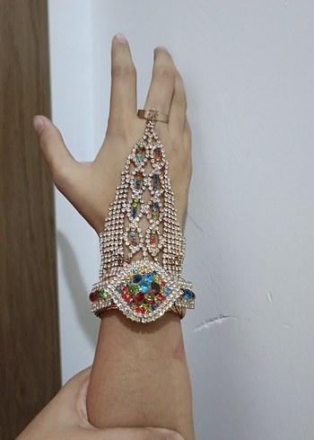 Renkli Boncuklu Kadın El Zinciri - Görsel 4