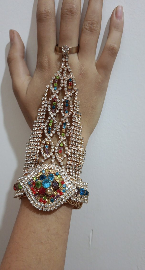 Renkli Boncuklu Kadın El Zinciri - Görsel 2