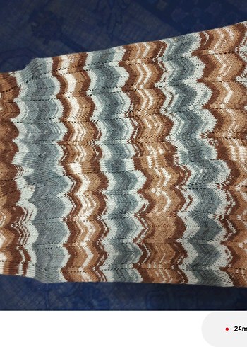 Bohem V Yaka Örgü Yelek - Görsel 6