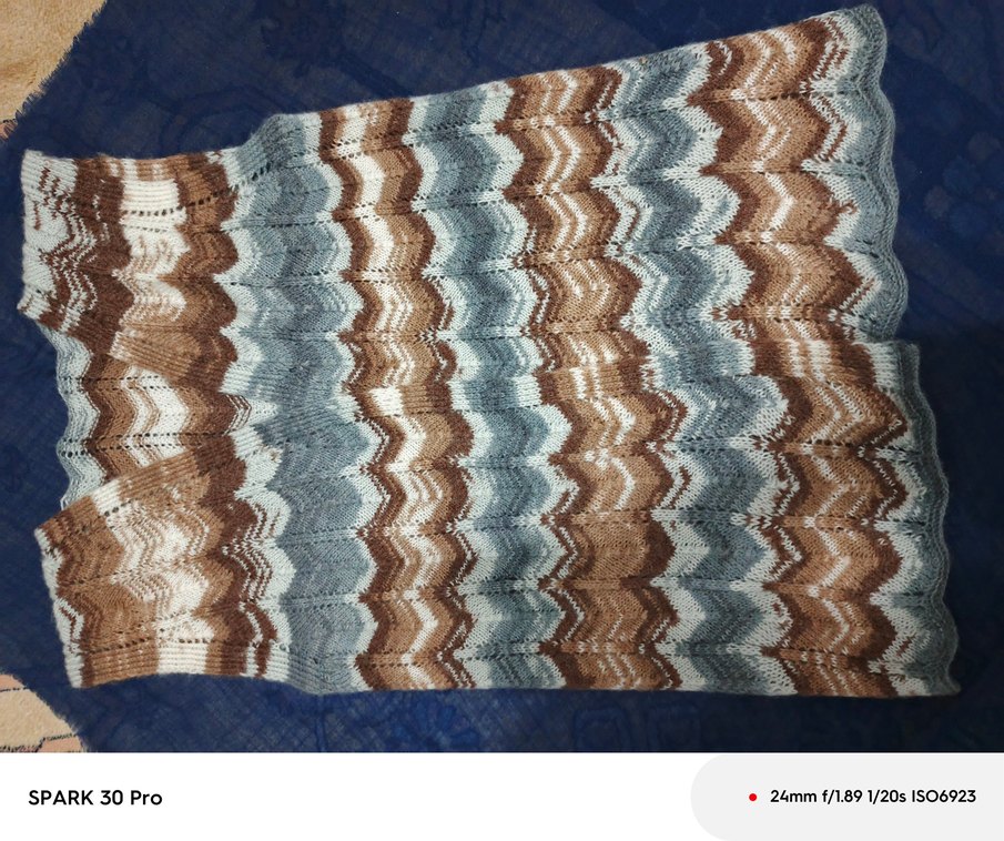 Bohem V Yaka Örgü Yelek - Görsel 5