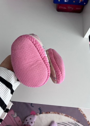 Kız Çocuk Pembe Bağcıksız Sıcak Ev Terliği panduf - Görsel 4