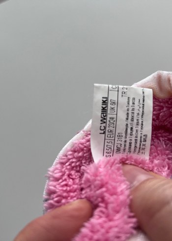 Kız Çocuk Pembe Bağcıksız Sıcak Ev Terliği panduf - Görsel 5