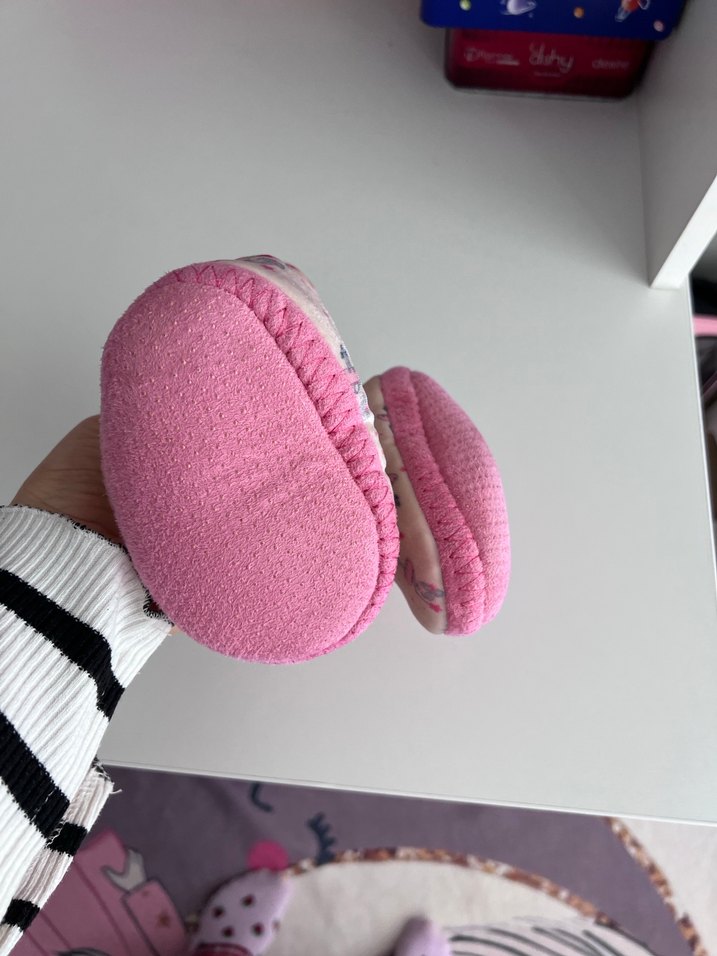 Kız Çocuk Pembe Bağcıksız Sıcak Ev Terliği panduf - Görsel 4