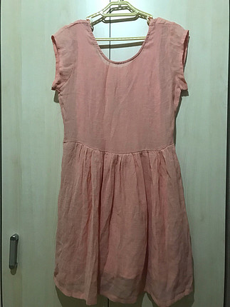 Zara Somon rengi elbise