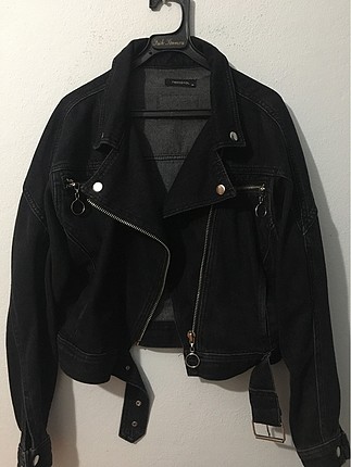 trendyolmilla siyah kot ceket