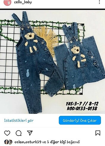 Kot saloped tulum 3.12 yas arasi mevcut