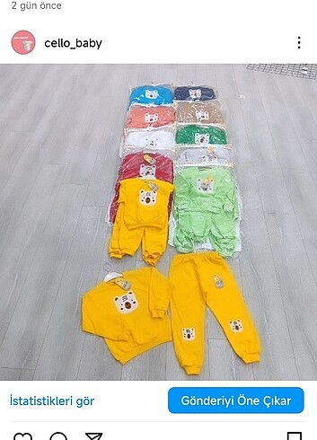 3 Yaş Beden çeşitli Renk Çocuk takim